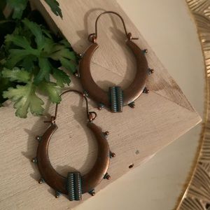 Copper earrings!